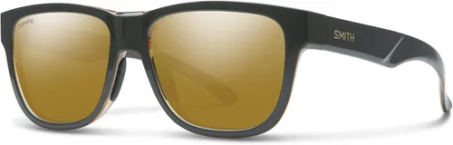 Vista 10 de SMITH Gafas de sol Lowdown Slim 2 con lentes polarizadas Oro negro mate/Chromapop polarizado negro dorado