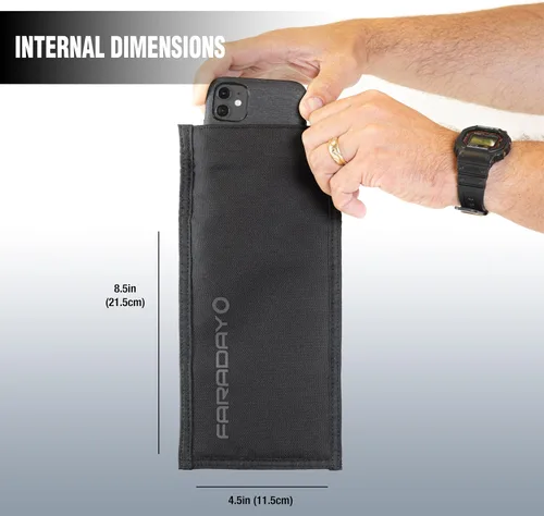 Vista 2 de Faraday Defense Funda Faraday Jacket Pro Cierre magnético, blindaje - Cumplimiento de la ley y Militar, Viaje y Seguridad de datos, Privacidad