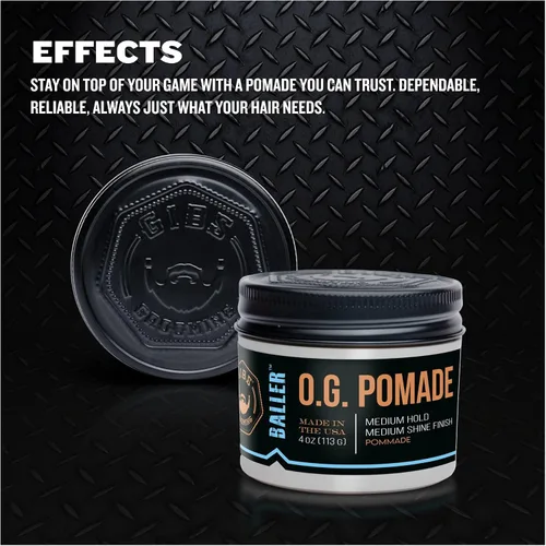 Vista 6 de GIBS O.G. Baller Pomade, Flexible Hold and Medium Shine. Water based, Great for all Styles and Textures