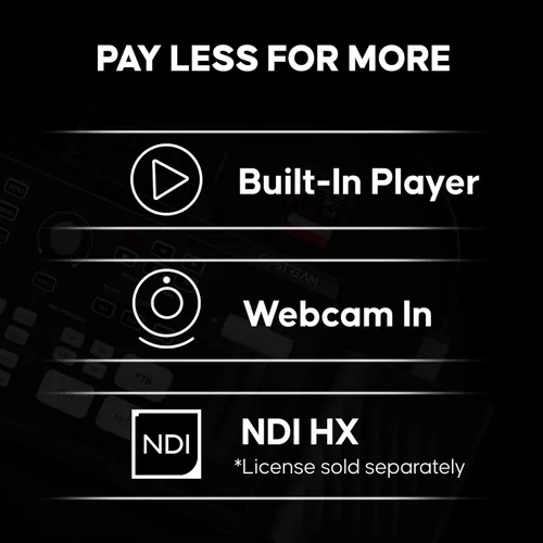 Vista 7 de Osee GoStream Deck HDMI Pro Conmutador de Mezclador de Vídeo Multi Cámara para Transmisión en Vivo con NDI Actualizable