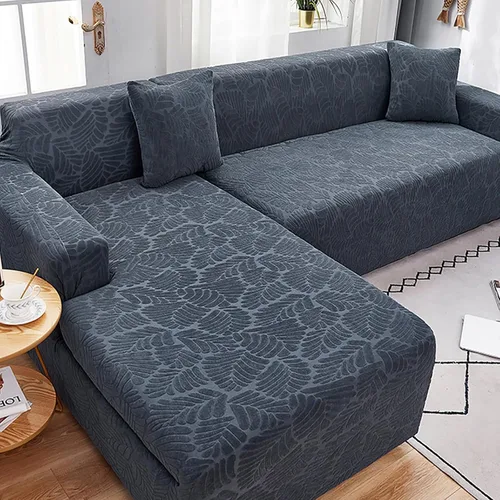 Vista 14 de Fundas elásticas para sofá modular, funda de sofá jacquard en forma de L, gruesa y antideslizante, protector de muebles, funda de sofá adecuada