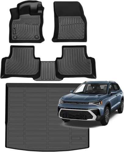 Vista 72 de Juego completo de tapetes de auto para todo tipo de clima, revestimiento automotriz para piso y maletero