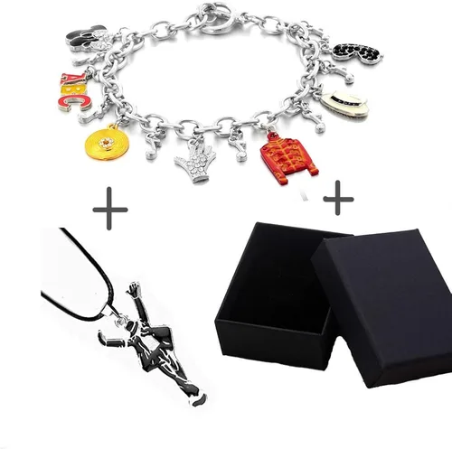 Vista 5 de Sumkyle MJ Pulsera con collar clásico para la colección conmemorativa de los fans de MJ