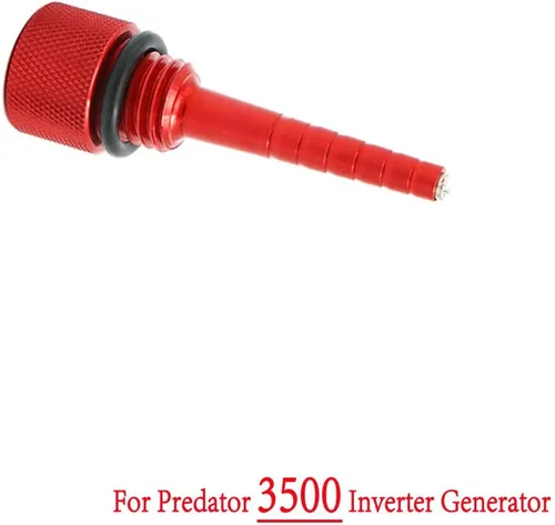 Vista 2 de Motoparty para generador inversor Predator 3500, varilla magnética de aceite color rojo