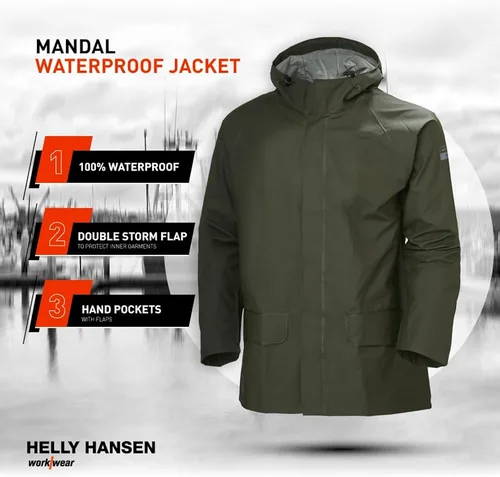 Vista 3 de Chamarra de lluvia Helly Hansen, para hombre