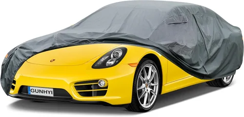 Vista 24 de GUNHYI Funda de coche de 16 capas para automóvil deportivo Coupe pequeño impermeable para todo tipo de clima, ajuste universal Mazda Miata/MX-5, BMW