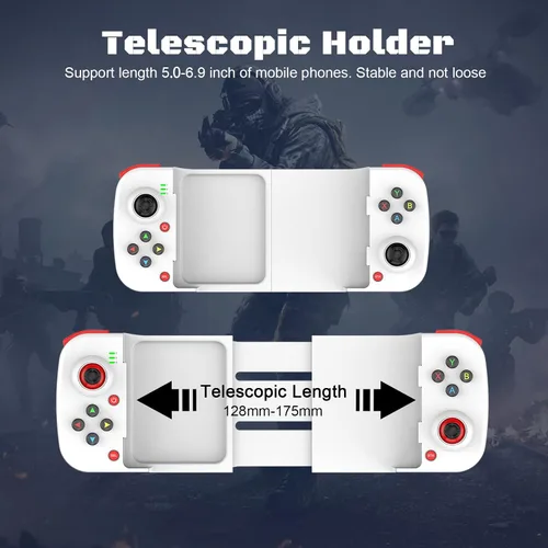 Vista 3 de Joso Control inalámbrico de juego para iOS Android PC Bluetooth Gamepad Joysticks para iPhone 131211X iPad MiniAirPro Mac MacBook tabletas Samsung