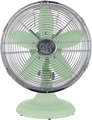 Vista 15 de Good Housekeeping 92604 Ventilador de escritorio de mesa de oficina de metal completo de 30,5 cm retro con oscilación amplia, 3 ajustes de velocidad