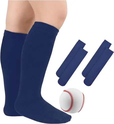 Vista 55 de Century Star Calcetines de fútbol de algodón para niños y jóvenes, calcetines de tubo suave, hasta la rodilla, calcetines deportivos largos