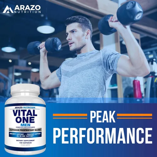 Vista 5 de Vita One para hombre, suplemento integral multivitamínico diario, 150 Cápsulas Veganas, Bioscience Nutrition