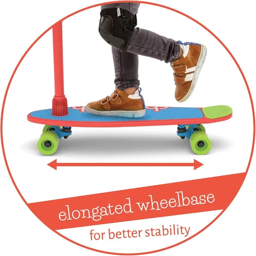 Vista 8 de Chillafish Skatieskootie - Patineta de entrenamiento personalizable y scooter de inclinación a dirección con manubrio de estabilidad desmontable, a