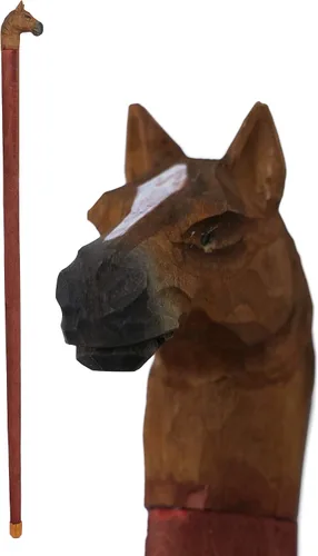 Vista 3 de Bastones de animales de madera de moda occidental (caballo)