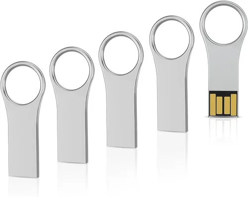 Vista 10 de RAOYI Unidad flash USB de 16 GB, USB 2.0 Mini Fit Memory Stick Ultra Slim Thumb Drive Jump Drive Zip Drive Pen Drive con cordón, color negro