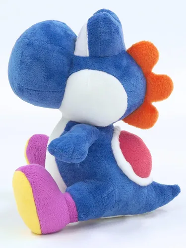 Vista 2 de Sanei Super Mario All Star Collection Yoshi - Peluche pequeño, Azul