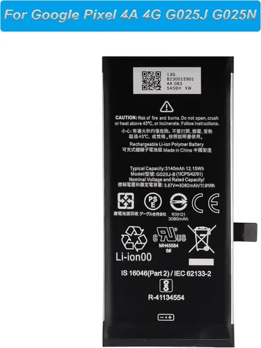 Vista 2 de G025J-B - Batería de repuesto para Pixel 4A 4G compatible con Google Pixel 4A 4G G025J G025N con herramientas