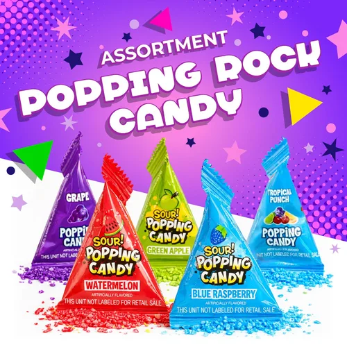 Vista 3 de Popping Candy, Popping Rocks Candy envueltos individualmente, 40 mini