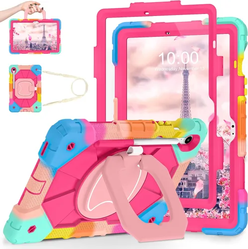 Vista 30 de WESOROL Funda para Samsung Galaxy Tab S10 Lite/S10 FE/S9 FE/S9 10.9/11 pulgadas (2025/2023), Funda para Tableta Galaxy Tab S9 a prueba de golpes