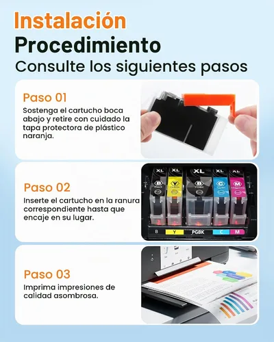 Vista 7 de 251XL - Cartucho de tinta para Canon CLI 251 XL CLI-251XL para MX922