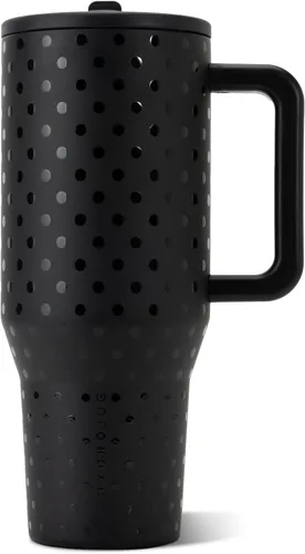 Vista 72 de HydroJug Traveler - Vaso térmico con asa y pajita, 40 onzas, leopardo marrón