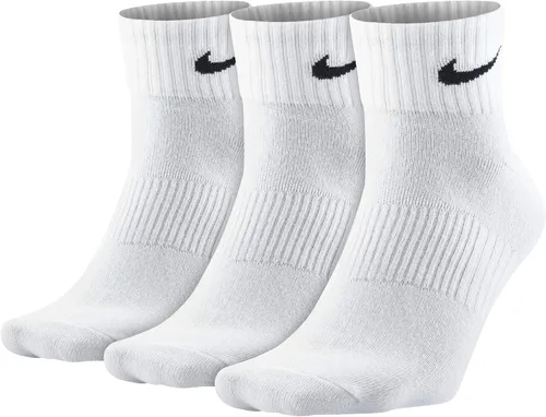 Vista 4 de Nike Calcetines ligeros para hombre, Blanco