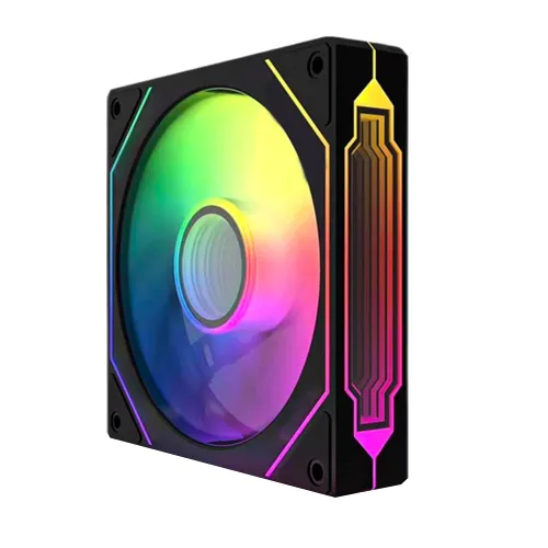 Vista 6 de Jungle Leopard Prism 4 Pro ARGB - Ventilador de carcasa 4 Pro ARGB, efecto de luz RGB de 5 V, 3 pines, sincronización de luz de la placa base, 1000