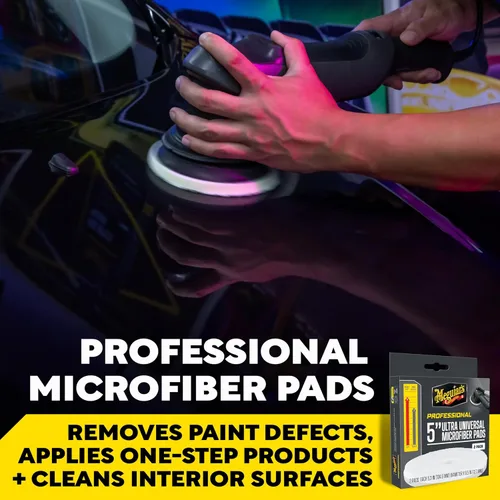 Vista 10 de Meguiar's Professional 5" Almohadilla de microfibra, 2 paquetes, 12/CV
