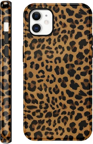 Vista 106 de Funda de teléfono con estampado de guepardo para iPhone 7/8/SE 2020/2022 de 4.7 pulgadas, funda de lujo con diseño de leopardo marrón coqueta a