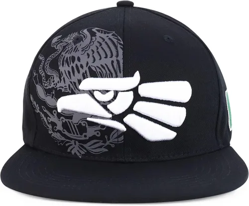 Vista 2 de Hecho en México Eagle 3D Gorra plana bordada a presión