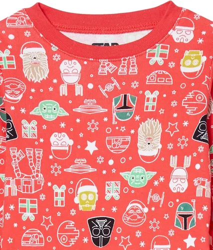 Vista 2 de Amazon Essentials Conjunto de pijama de algodón ajustado para niños