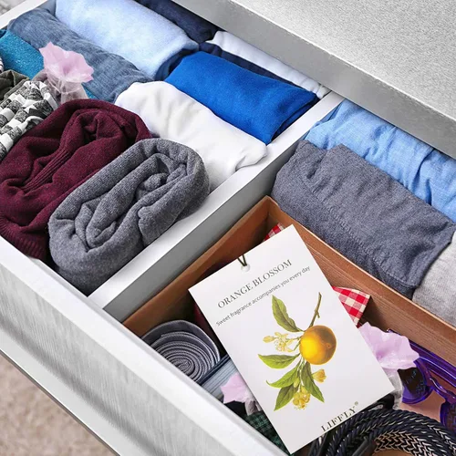 Vista 5 de 14 paquetes de bolsas perfumadas para cajones y armarios, fragancia para el hogar, caja de regalo de 6 aromas 6 aromas diferentes