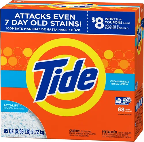 Vista 4 de Tide Clean Breeze HE Turbo - Detergente para ropa en polvo, 68 cargas, 95 onzas
