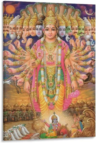 Vista 44 de Póster artístico con texto en inglés «Lord Shiva And His Family» («Lord Shiva And His Family») - Póster decorativo moderno para decorar la pared