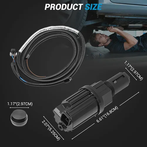 Vista 4 de Kit de actuador y arnés 600-490 4WD Compatible con GMC K1500 K2500 K3500 Yukon/Chevrolet K1500 K3500 Tahoe Blazer Suburban 4WD Actuador eléctrico