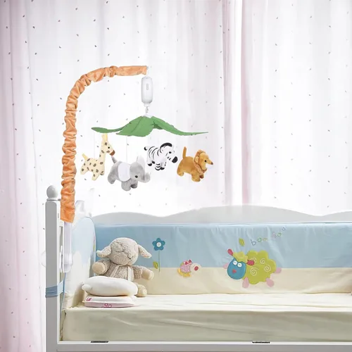 Vista 3 de CLYMENE Safari Animals Baby Musical Cuna Móvil para Bebés Niños y Niñas