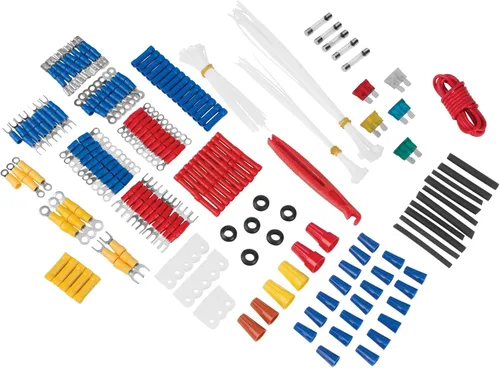 Vista 2 de Performance Tool W5207 Kit de reparación eléctrica multiusos de 285 piezas, color negro