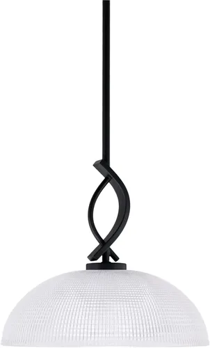 Vista 67 de Toltec Lighting Cavella Stem Colgado Mini colgante, acabado grafito, vidrio de muselina blanca de 4 pulgadas