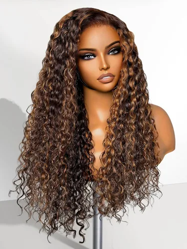 Vista 25 de LUVME HAIR Pelucas de cabello humano rizado sin pegamento de 6 pulgadas, precortadas, indetectable, HD, encaje Bob, peluca corta y rizada con ondas