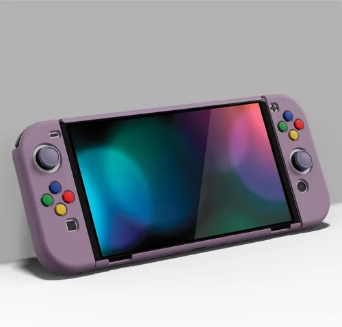 Vista 3 de PlayVital AlterGrips - Funda protectora delgada para Nintendo Switch OLED, funda de agarre ergonómico para Joycon, carcasa rígida acoplable