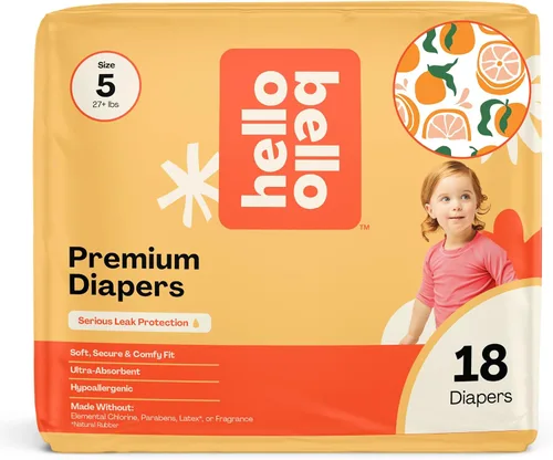 Vista 45 de Hello Bello Premium Pañales para bebé talla 1, 32 unidades de pañales desechables, extra absorbentes, hipoalergénicos con ajuste cómodo y seguro