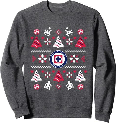 Vista 5 de Cruz Azul - Sudadera de Navidad, Negro