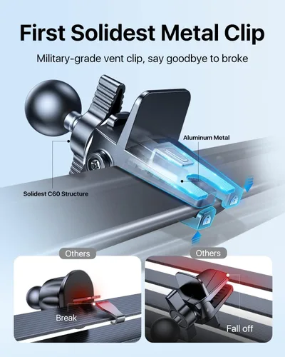 Vista 3 de andobil para Montura de Coche MagSafe [Ímpetu Más Fuerte] Soporte Magnético para Teléfono para Coche Vent 360 Ajustable Soporte Magnético