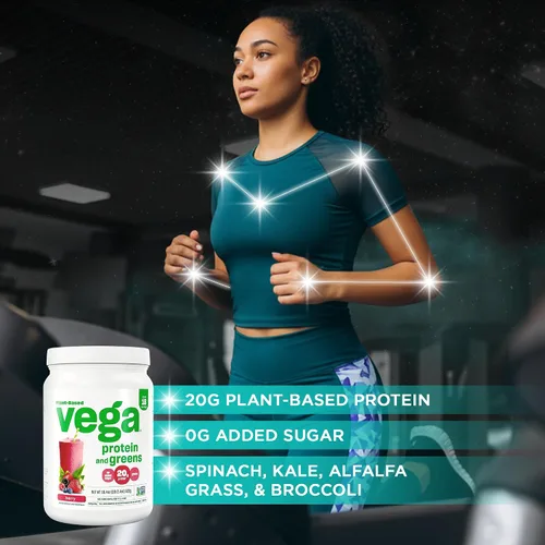 Vista 3 de Envase de proteínas y hierbas en polvo de Vega, VEG00672, S, Berry, 1, 1