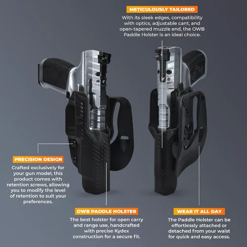 Vista 8 de OWB Paddle Holster - Outside The Walther PDP 4.5'' Compact