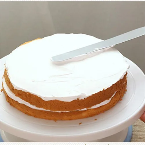 Vista 2 de ECYC Espátulas rectas de 6 pulgadas para glaseado de acero inoxidable cuchillo de mantequilla pastel crema esparcidor fondant herramienta