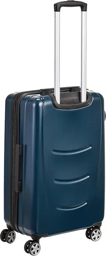 Vista 3 de Tienda Basics Maleta giratoria rígida con ruedas, Azul marino, 22 pulgadas (tamaño de cabaña)