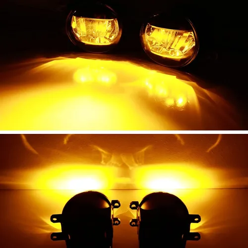 Vista 3 de iJDMTOY Kit de luz antiniebla LED estilo JDM especificaciones OEM ámbar amarillo 15W compatible con 2018-2020 Toyota Camry SE y XSE, incluye (2)