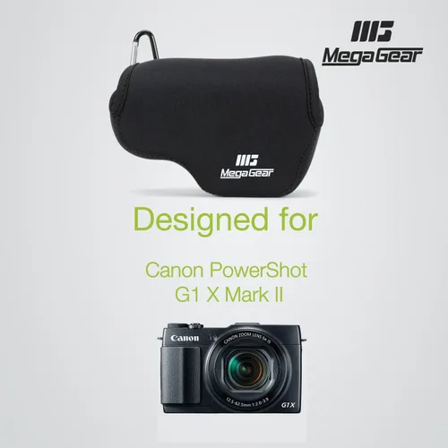 Vista 5 de MegaGear - Funda de neopreno para cámara Canon PowerShot G1 X Mark II