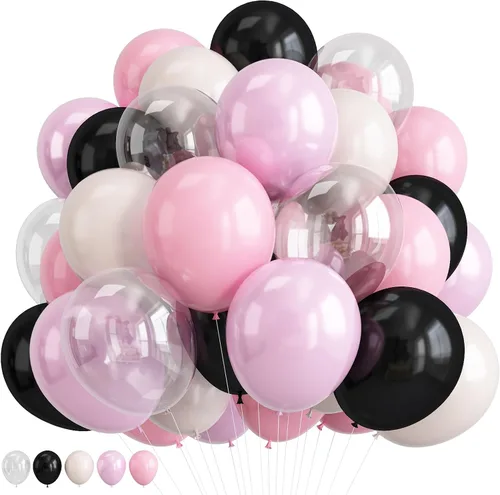 Vista 12 de Globos con estampado de guepardo para decoraciones de cumpleaños, 30 cm, globos de látex con estampado de leopardo en colores negro, marrón