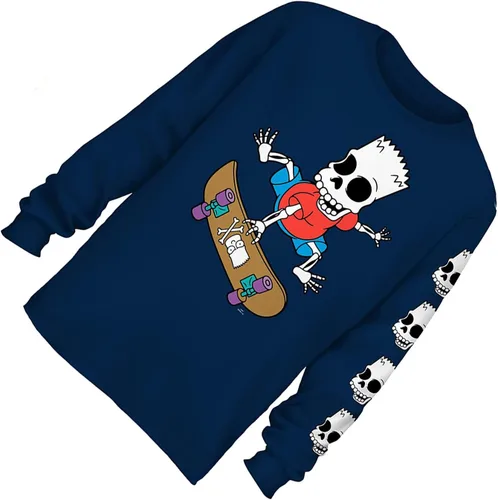 Vista 4 de The Simpsons Camiseta con logotipo de Krusty The Clown para hombre con logotipo de Krusty Burger