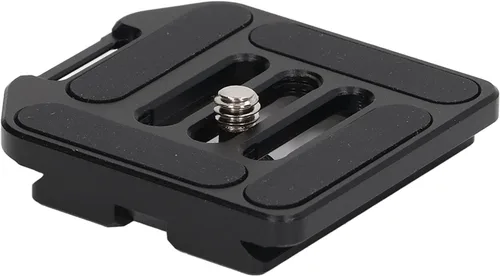 Vista 4 de Placa de liberación rápida para cámara con rosca de tornillo de 1/4 pulgadas, adaptador de montaje de placa de liberación rápida para cabezal